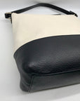 Kate Spade Black And Cream Pebbled Leather Bay Street Lexie Shoulder Bag
