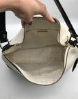 Kate Spade Black And Cream Pebbled Leather Bay Street Lexie Shoulder Bag