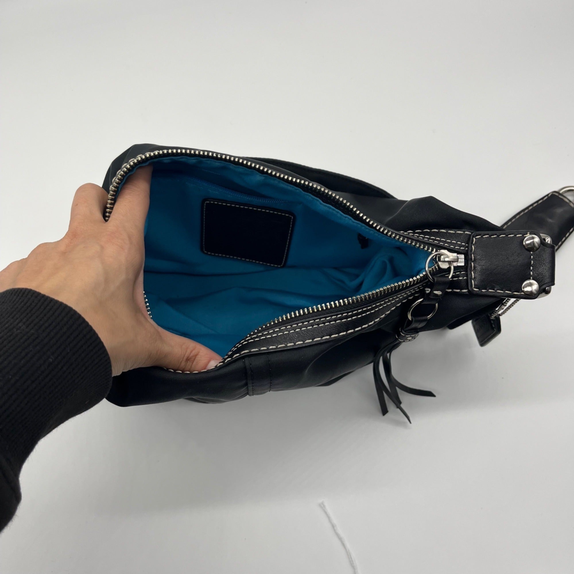 Coach Black Hamptons Hobo Shoulder Bag