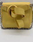 MMS Yellow Leather Crossbody Bag