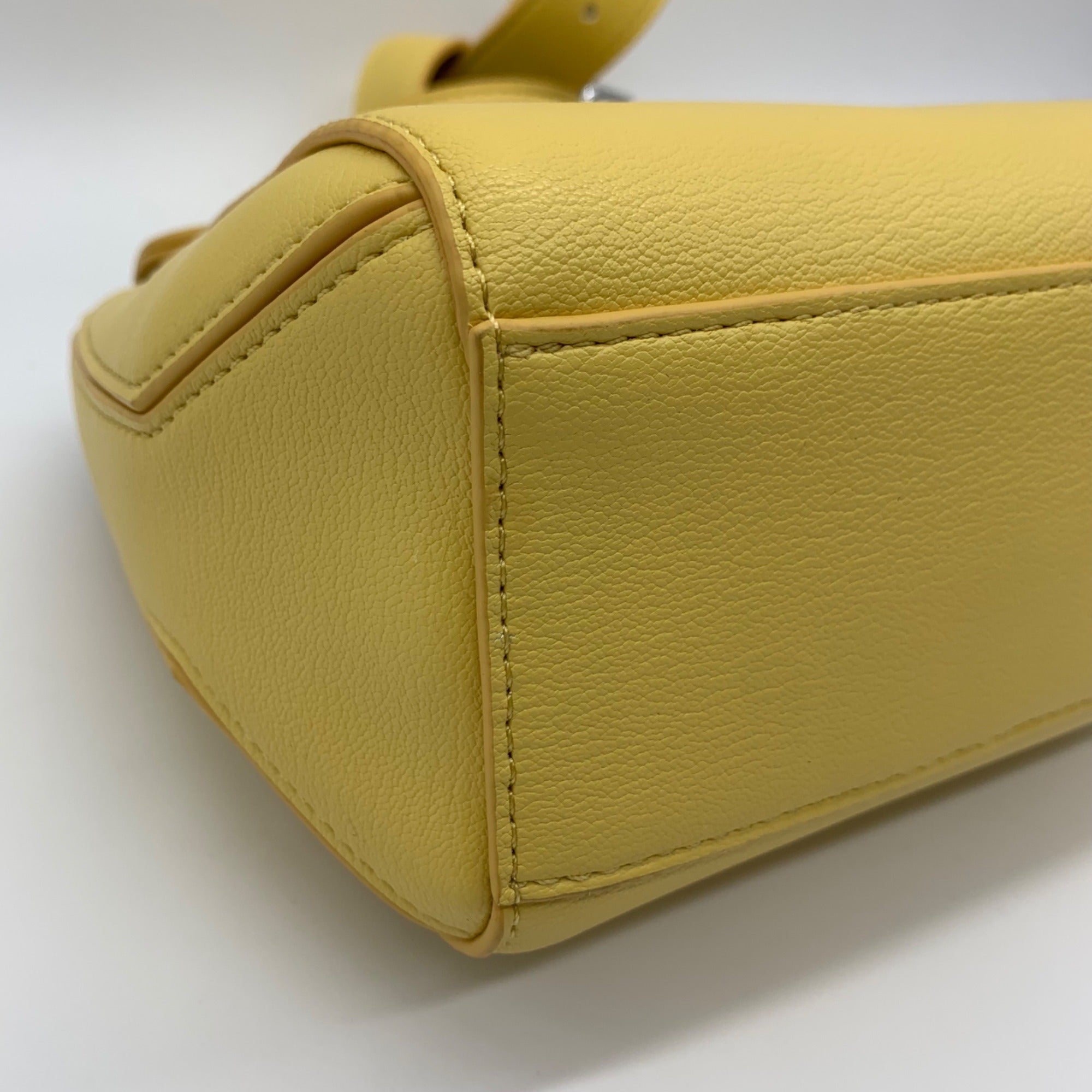MMS Yellow Leather Crossbody Bag
