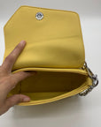 MMS Yellow Leather Crossbody Bag
