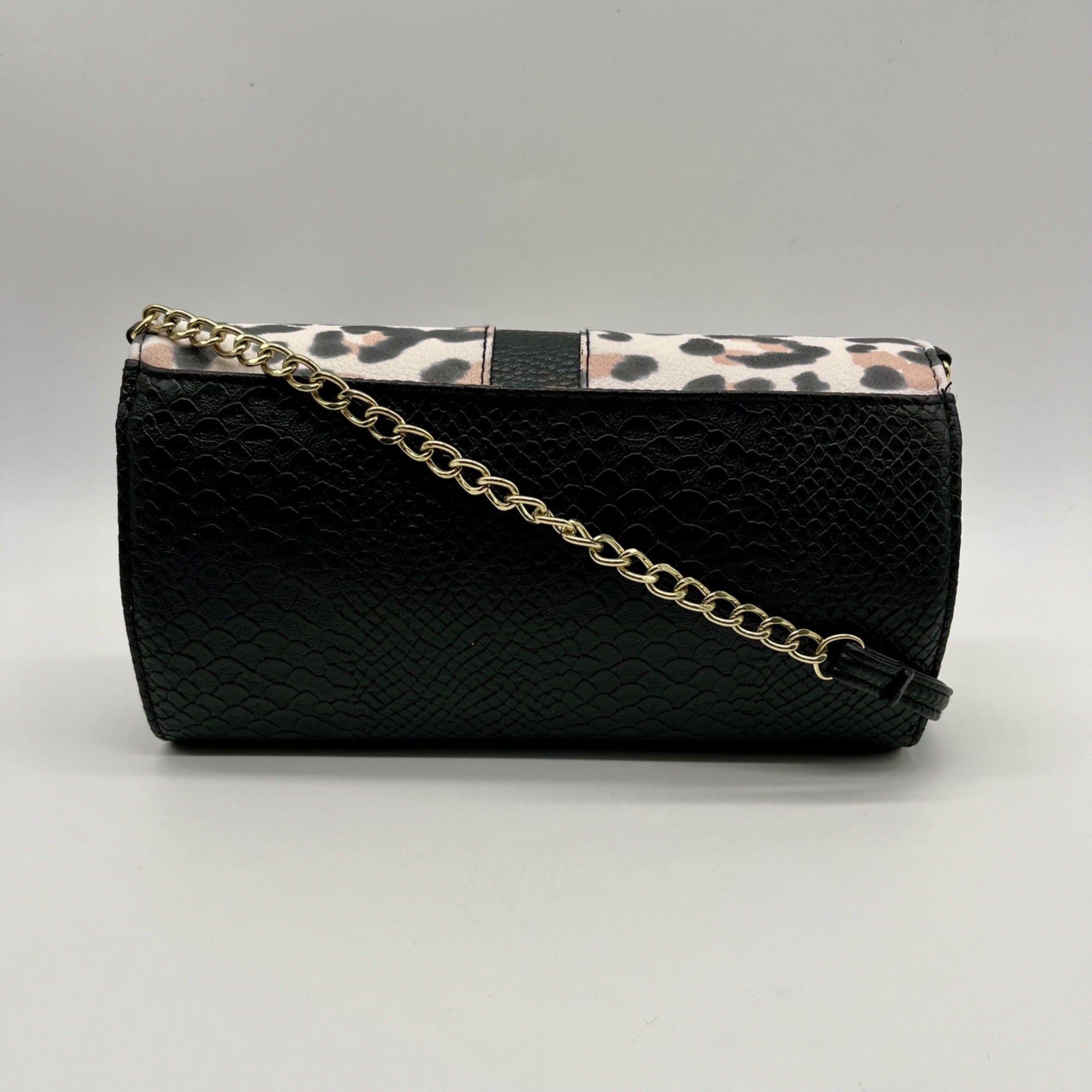 Jessica Simpson Faux Alligator &amp; Leopard Print Crossbody Bag