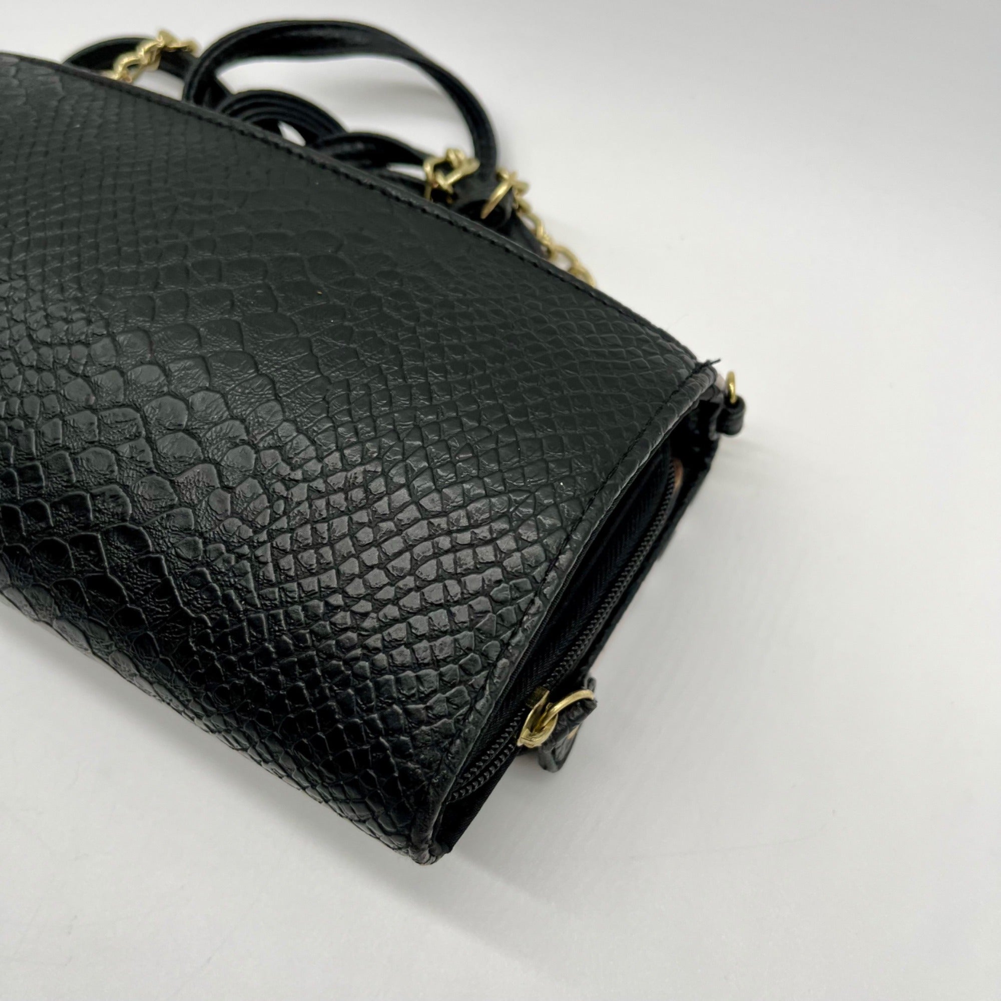 Jessica Simpson Faux Alligator &amp; Leopard Print Crossbody Bag