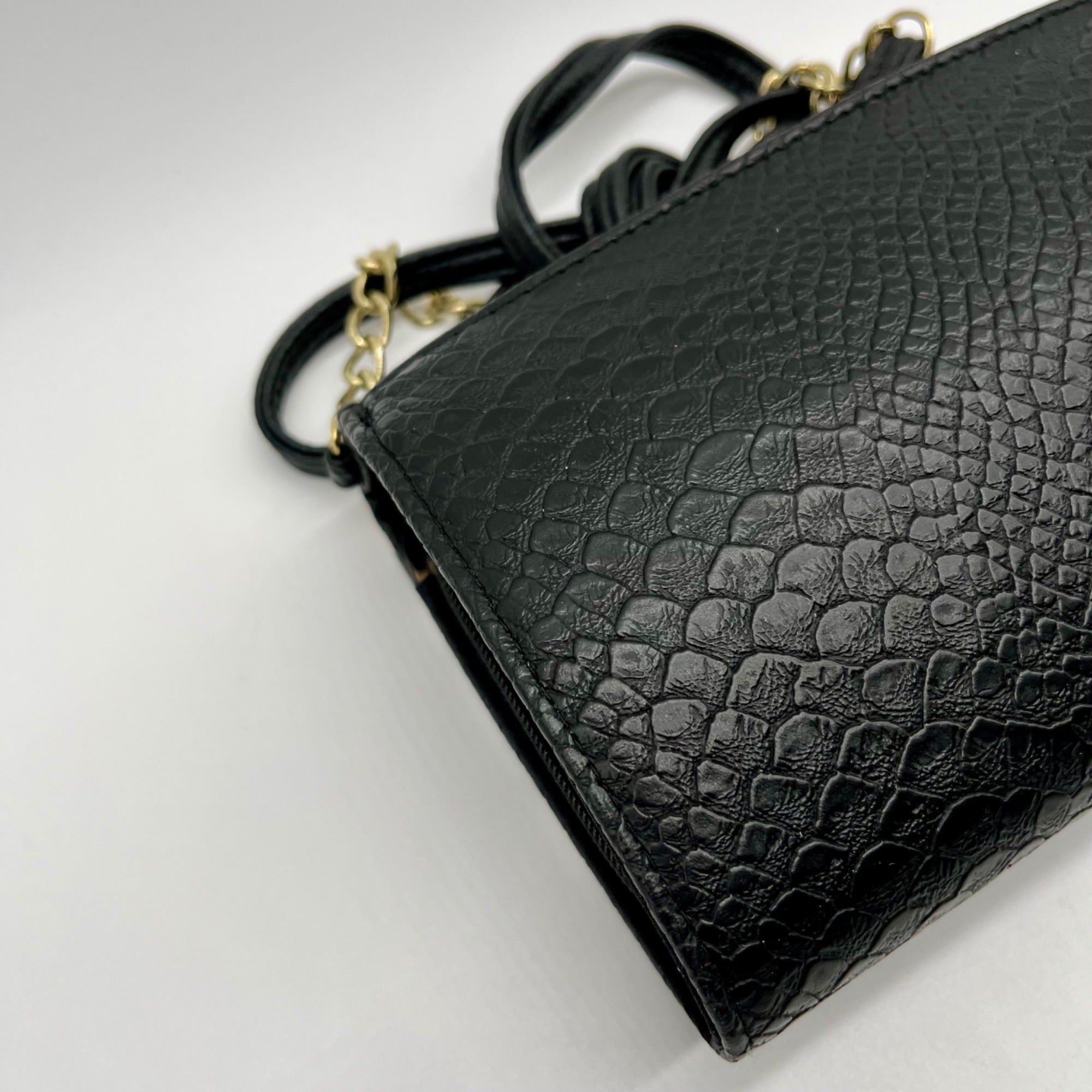 Jessica Simpson Faux Alligator &amp; Leopard Print Crossbody Bag