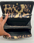 Jessica Simpson Faux Alligator & Leopard Print Crossbody Bag