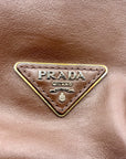 Prada Brown Cervo Leather Hobo Bag