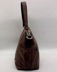 Prada Brown Cervo Leather Hobo Bag