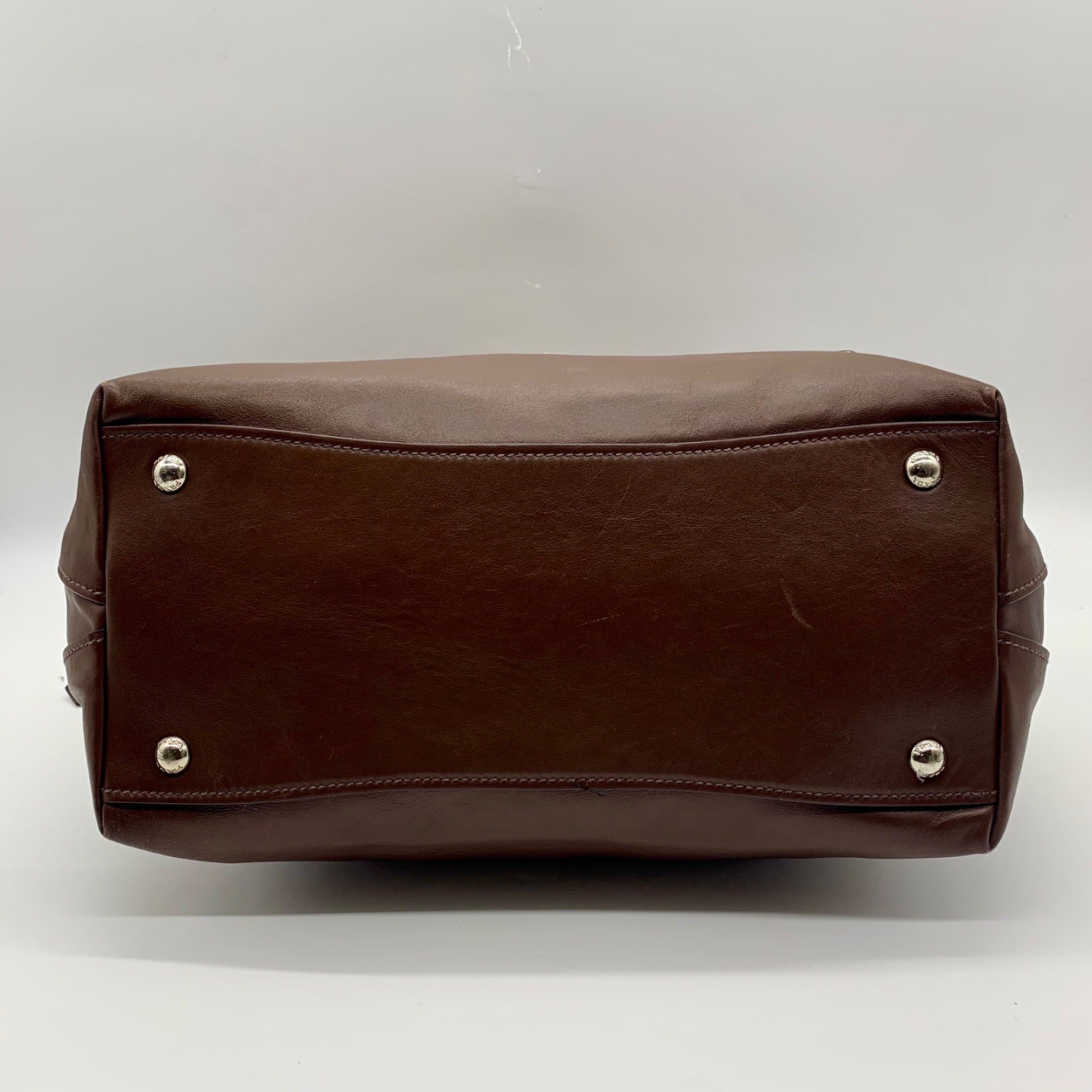 Prada Brown Cervo Leather Hobo Bag
