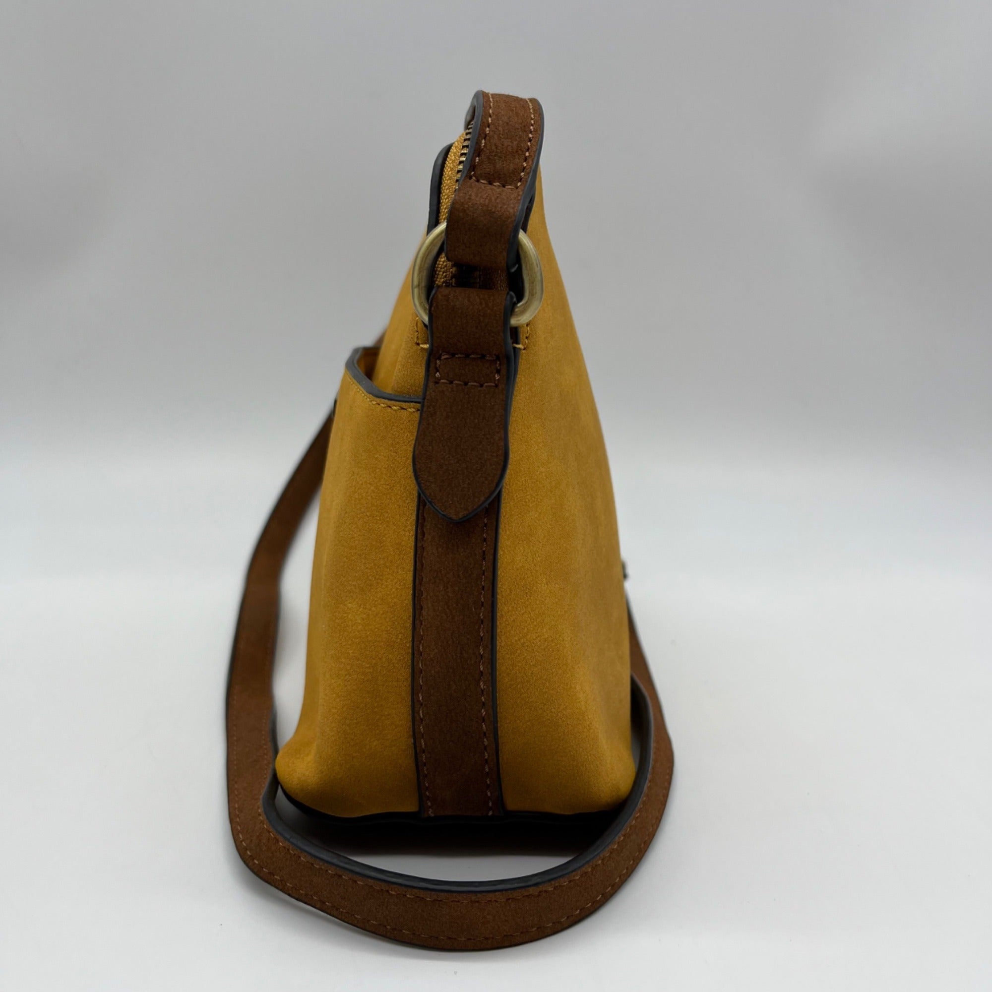 Simply Noelle Tan Faux Leather Crossbody Purse