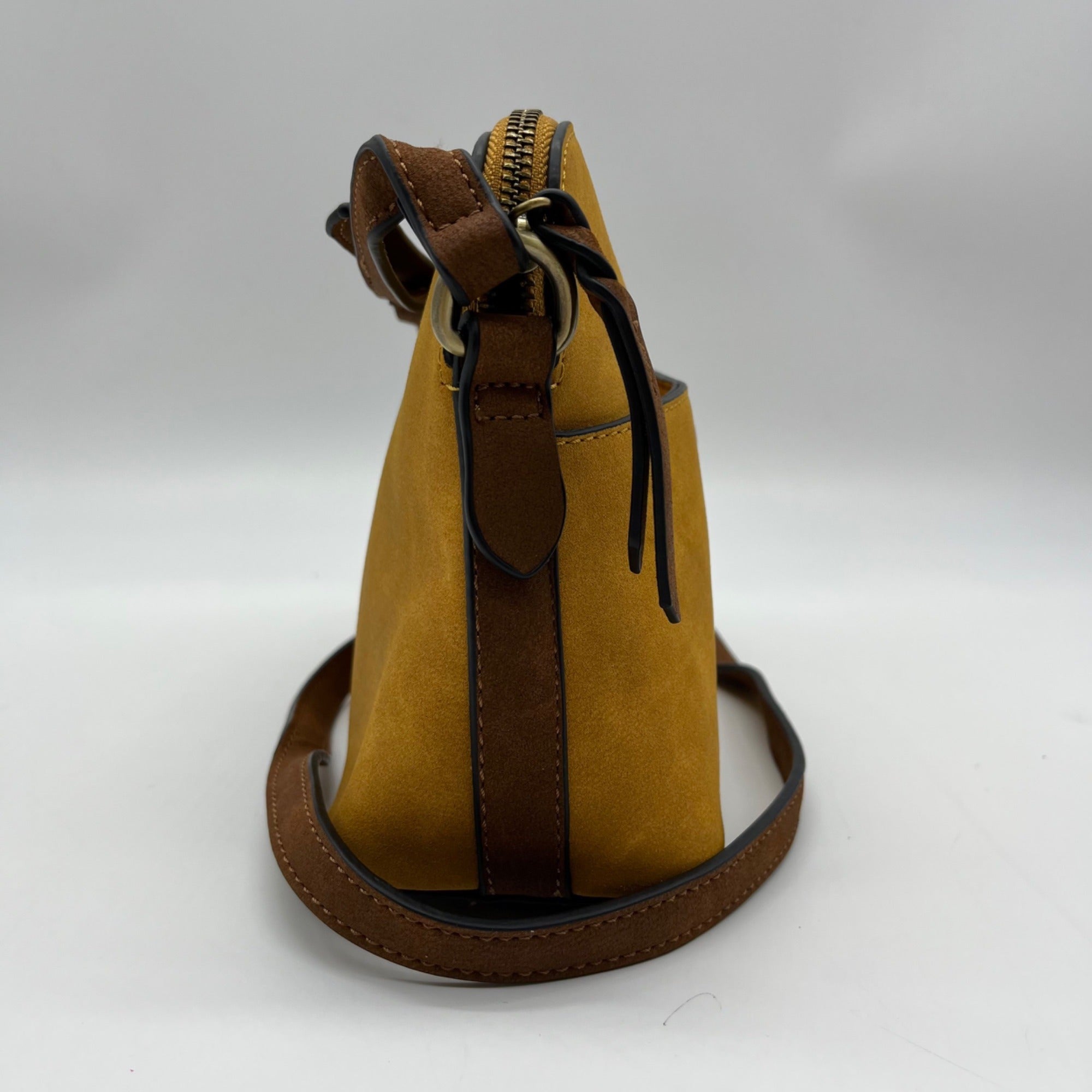 Simply Noelle Tan Faux Leather Crossbody Purse