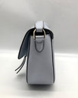 Kate Spade Blue Pebbled Leather Medium Knott Saddle Crossbody Bag