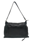 HOBO Black Distressed Leather Shoulder Bag