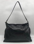 HOBO Black Distressed Leather Shoulder Bag