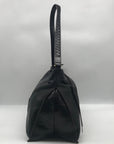 HOBO Black Distressed Leather Shoulder Bag