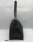 HOBO Black Distressed Leather Shoulder Bag