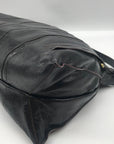 HOBO Black Distressed Leather Shoulder Bag