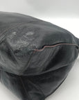 HOBO Black Distressed Leather Shoulder Bag