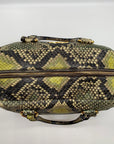 Prada Cervo Lux Printed Snakeskin Leather Tote