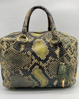 Prada Cervo Lux Printed Snakeskin Leather Tote