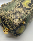 Prada Cervo Lux Printed Snakeskin Leather Tote