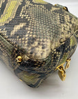 Prada Cervo Lux Printed Snakeskin Leather Tote