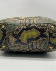 Prada Cervo Lux Printed Snakeskin Leather Tote