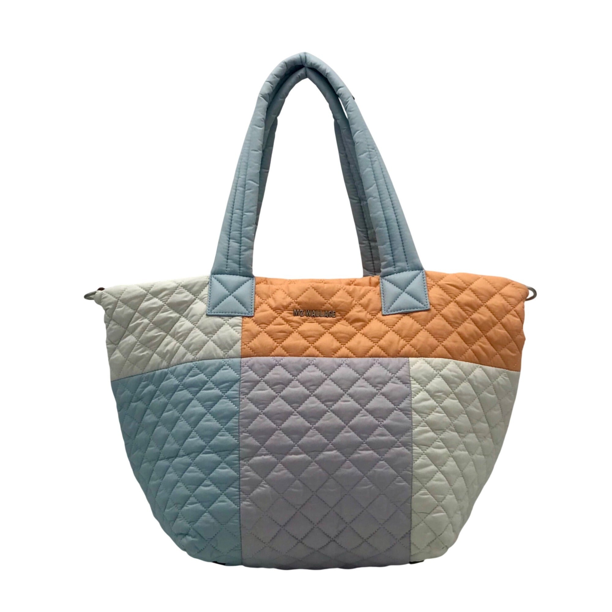 MZ Wallace Pastel Color-Block Nylon Deluxe Tote Bag