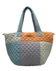MZ Wallace Pastel Color-Block Nylon Deluxe Tote Bag