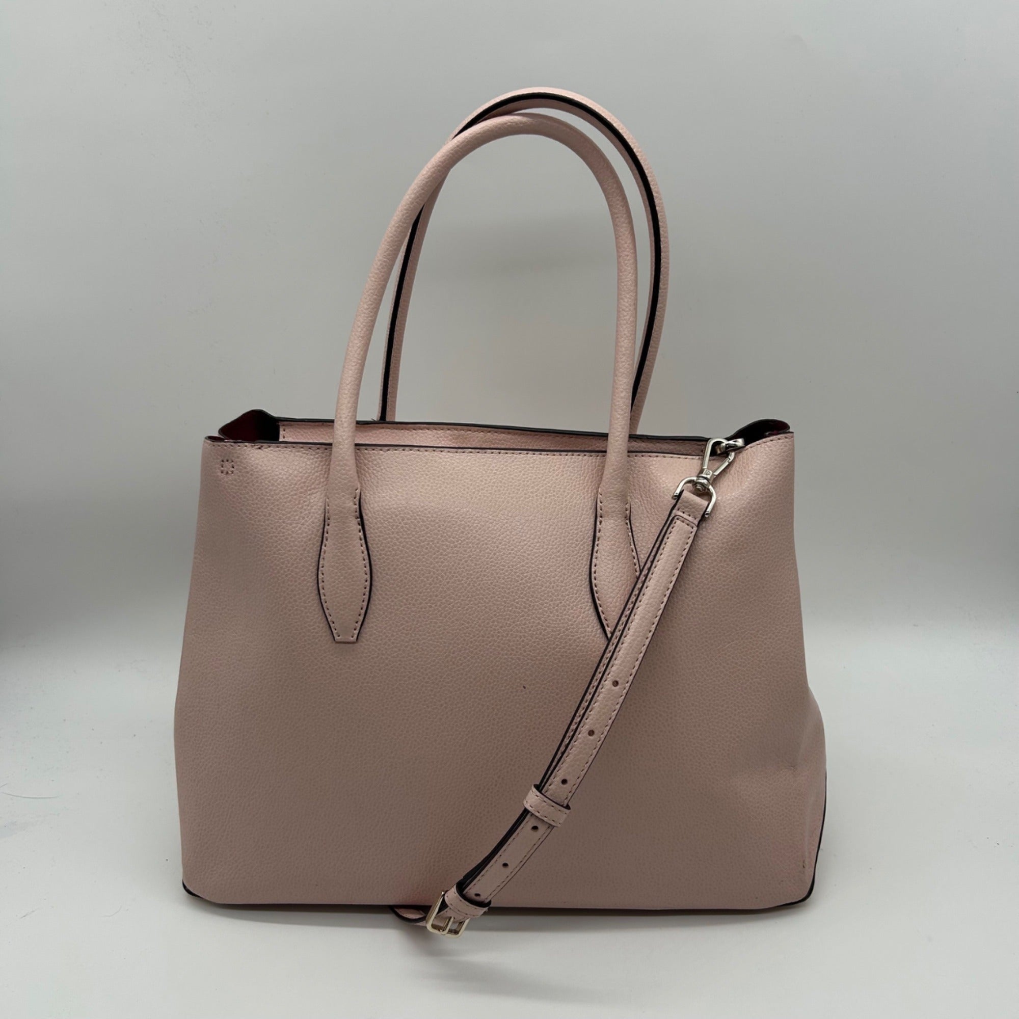 Kate Spade Pink Medium Leather Top Zip Satchel Bag