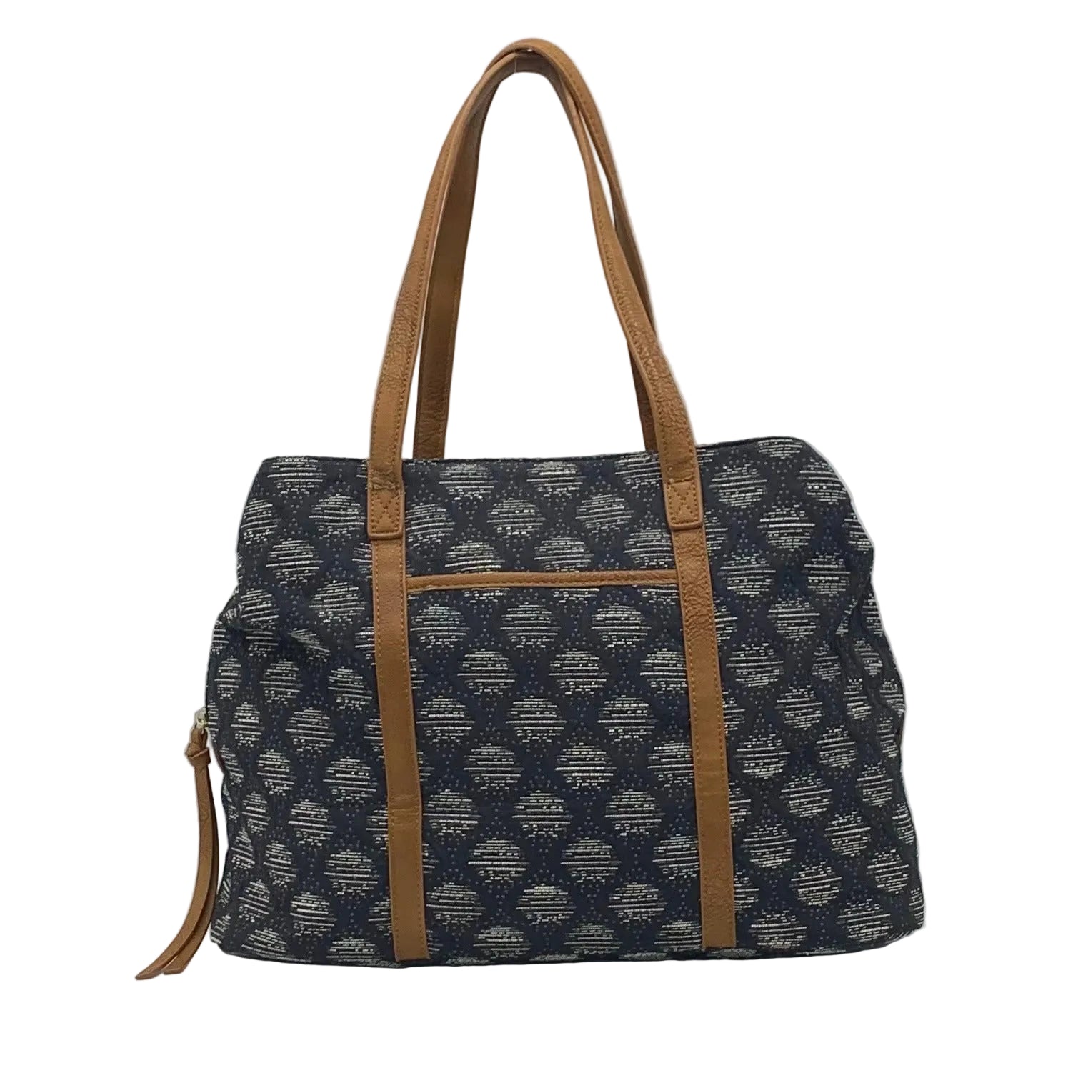 Madison West Blue Fabric Tote Bag