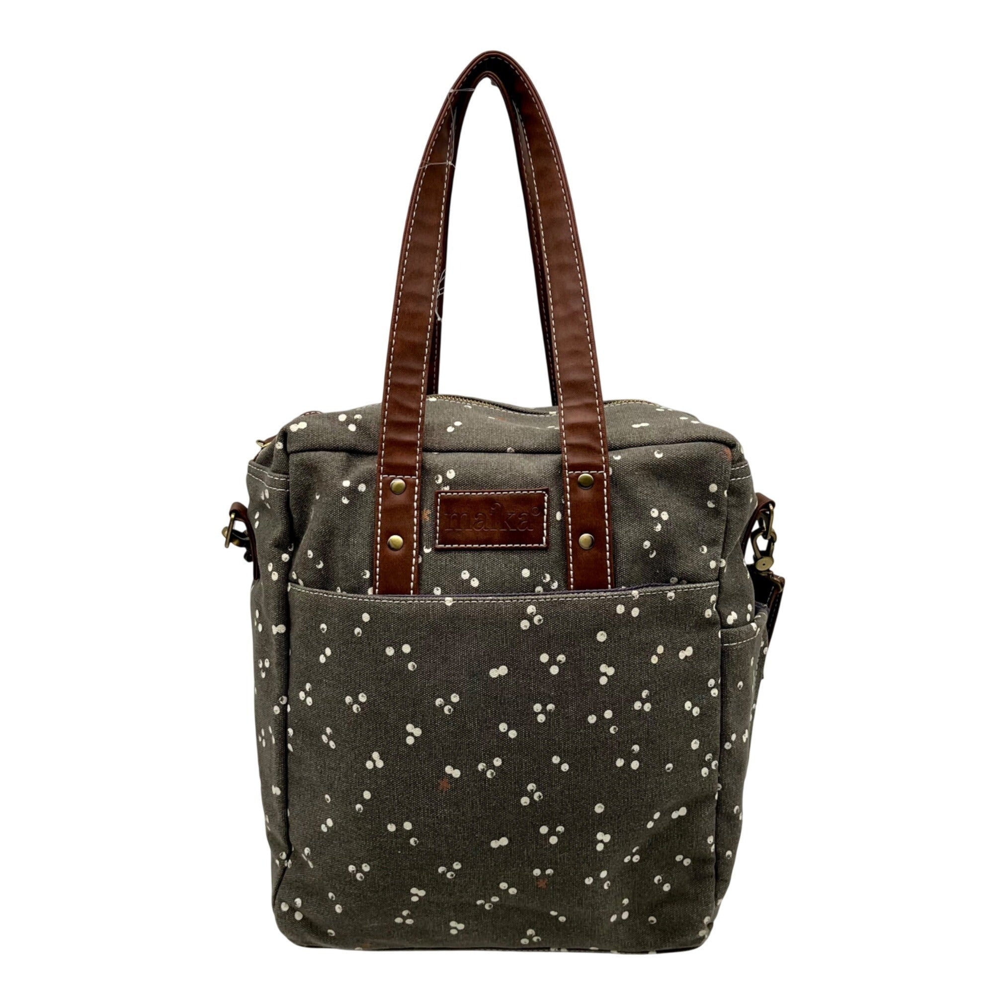 Makia Grey Fabric Commuter Tote Bag