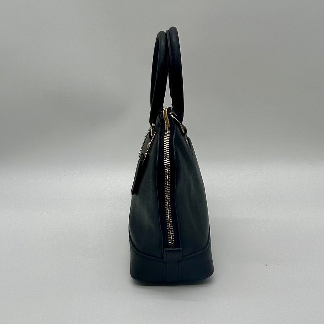 Coach Black Leather Harper Satchel Bag