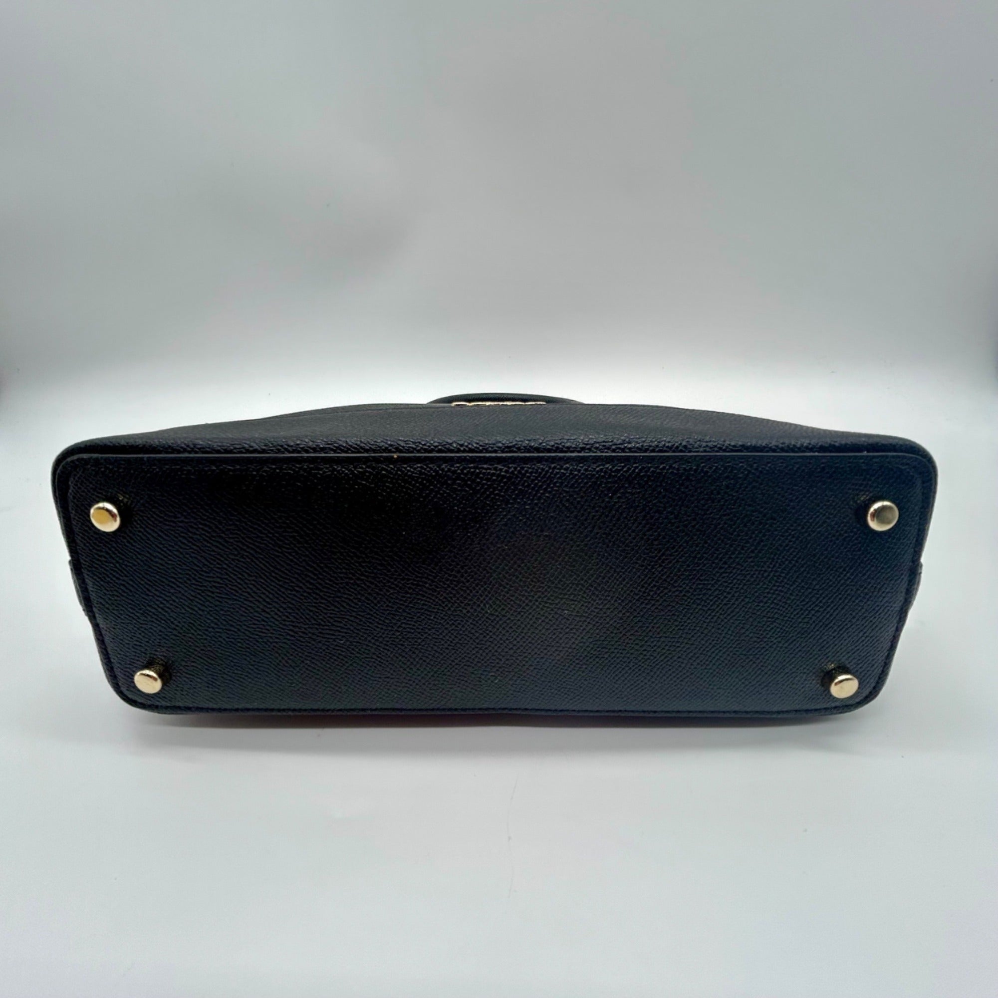 Coach Black Leather Harper Satchel Bag