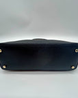 Coach Black Leather Harper Satchel Bag