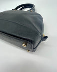Coach Black Leather Harper Satchel Bag