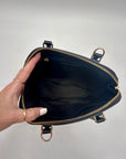 Coach Black Leather Harper Satchel Bag