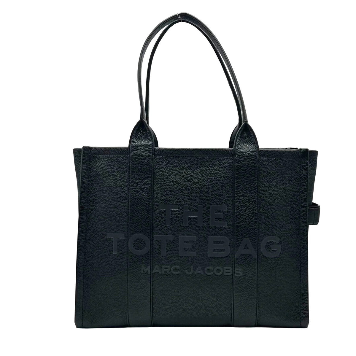 Marc Jacobs Black Pebbled Leather Tote Bag