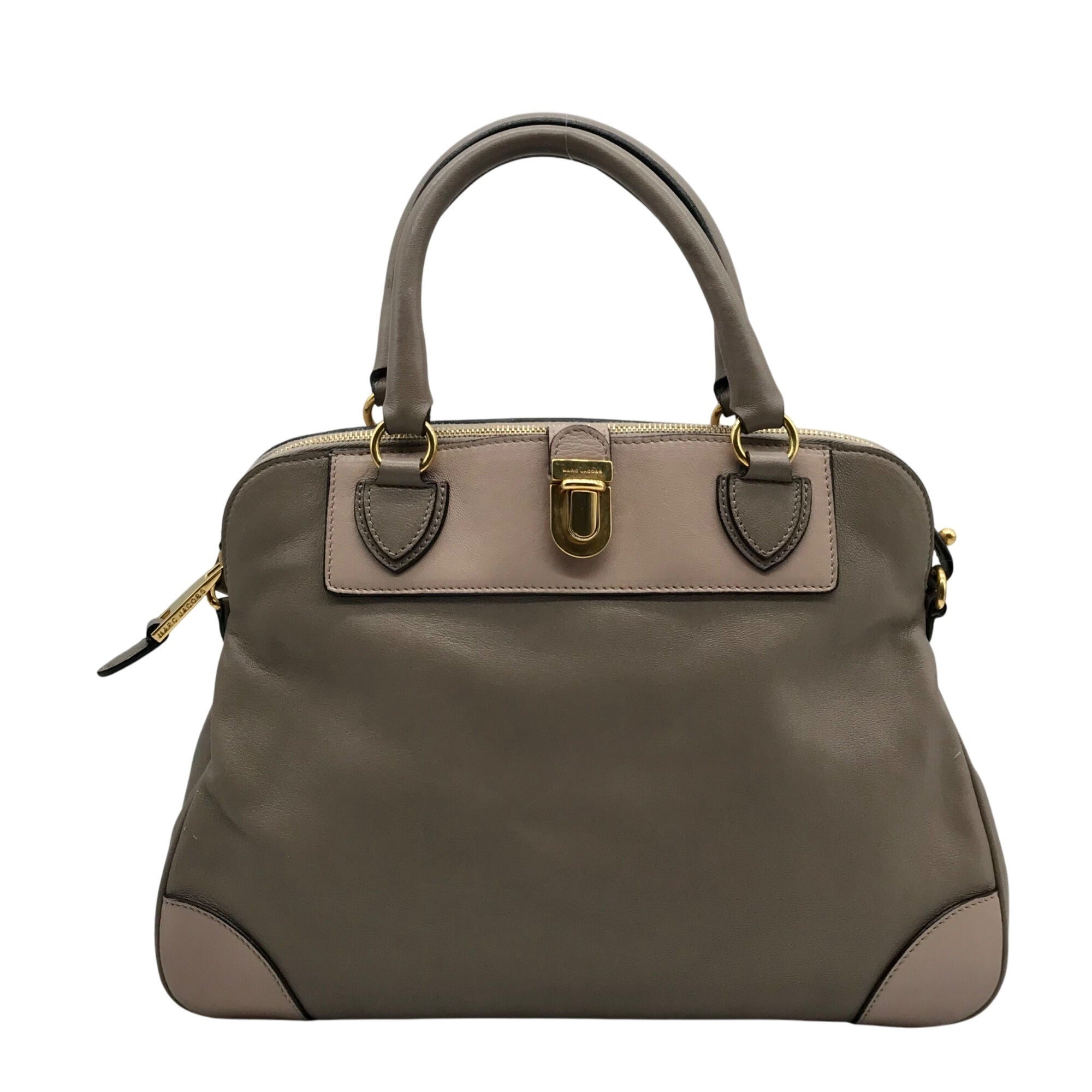 Marc Jacobs Gray Leather Manhattan Whitney Convertible Satchel Bag