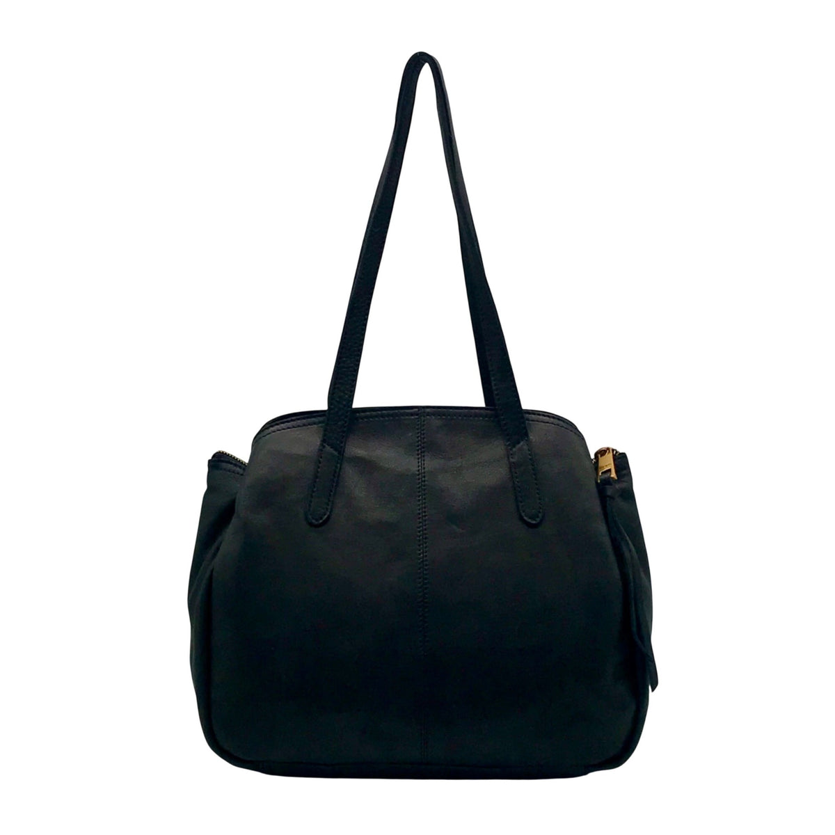 Margot Black Leather Marcy Tote Bag