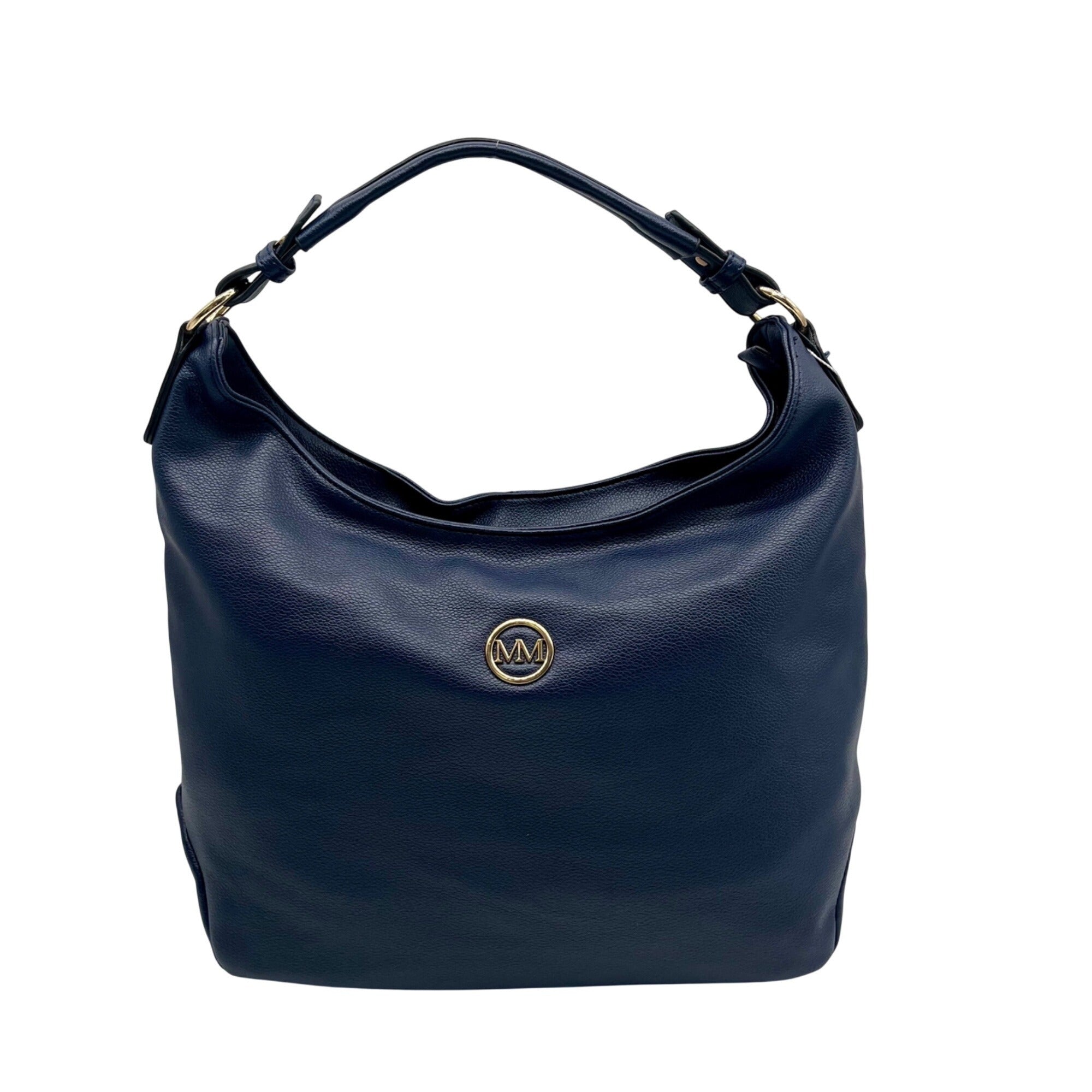 Marilyn Monroe Navy Blue Faux Leather Hobo Bag 