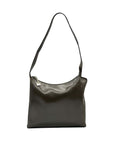 Mazzini Brown Leather Structured Shoulder Bag