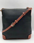 Dooney & Bourke Black Pebbled Grain Leather Crossbody Bag
