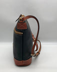 Dooney & Bourke Black Pebbled Grain Leather Crossbody Bag