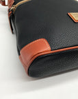 Dooney & Bourke Black Pebbled Grain Leather Crossbody Bag