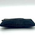 Coach Black Signature Canvas Small Wristlet Wallet
