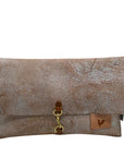 Meanwhile Back On The Farm Leather Birch White Clutch & Crossbody Bag