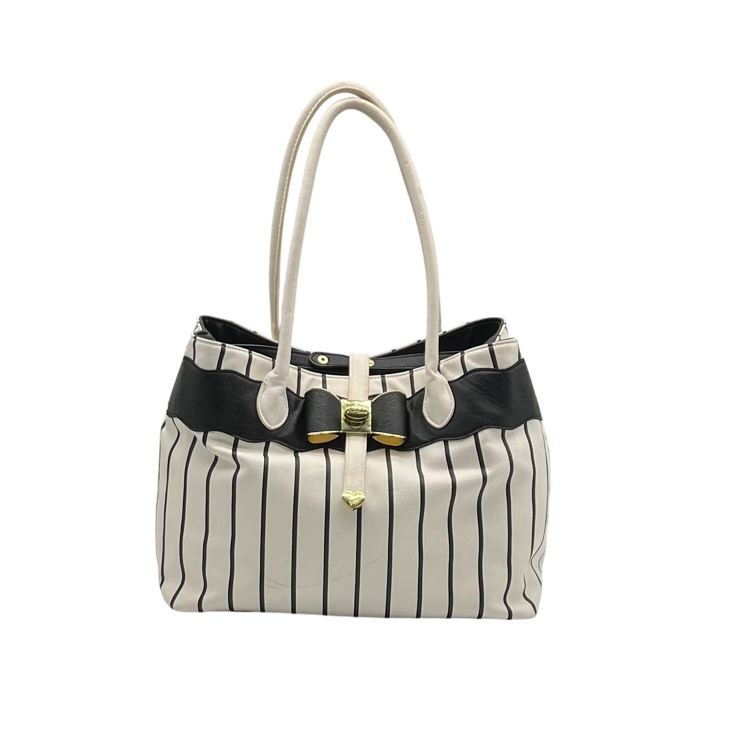 Betsey Johnson Striped Tote Bag