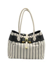 Betsey Johnson Striped Tote Bag