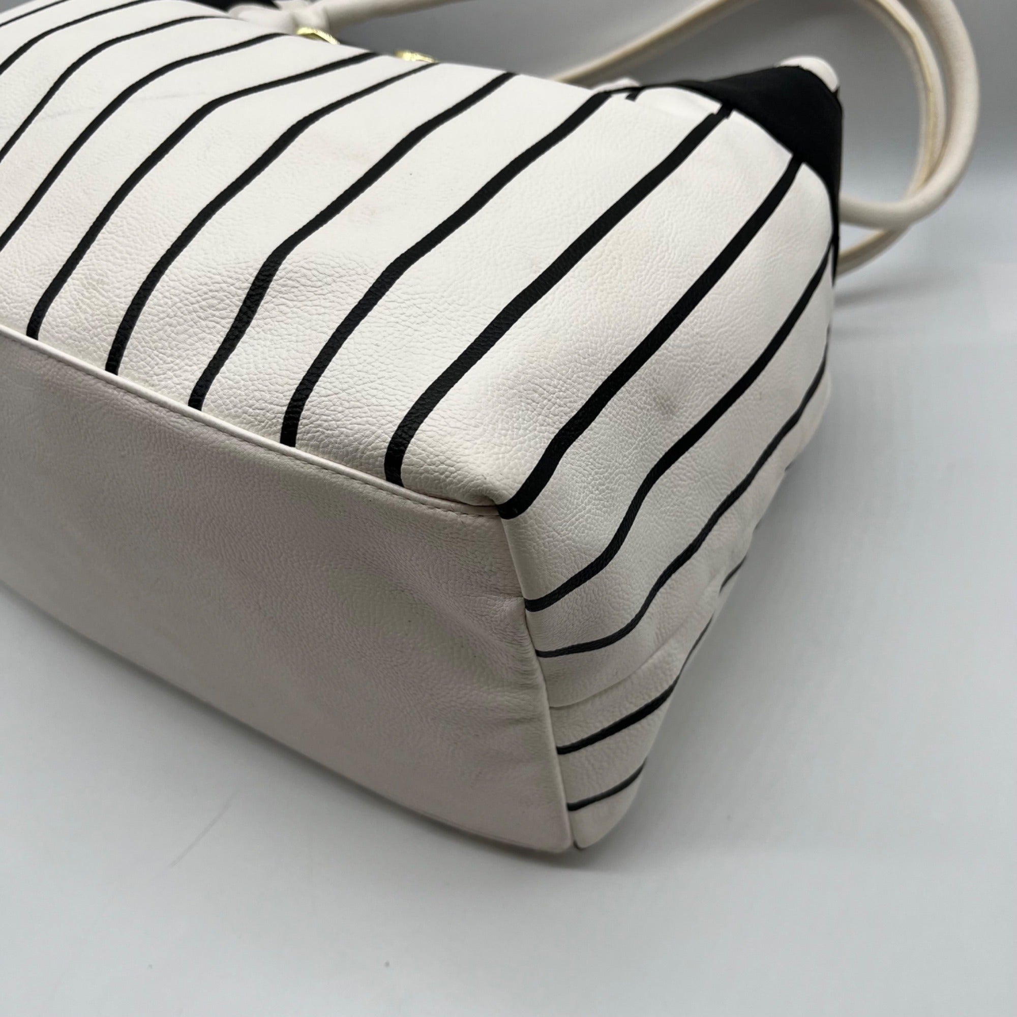 Betsey Johnson Striped Tote Bag